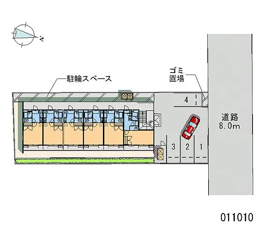 ★手数料０円★摂津市東一津屋　月極駐車場（LP）